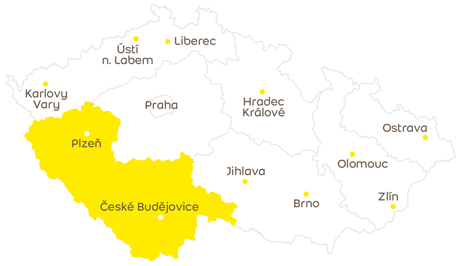 Mapa regionů České republiky