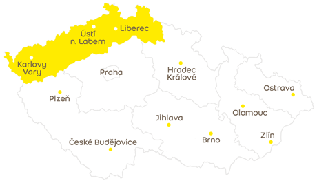 Mapa regionů České republiky