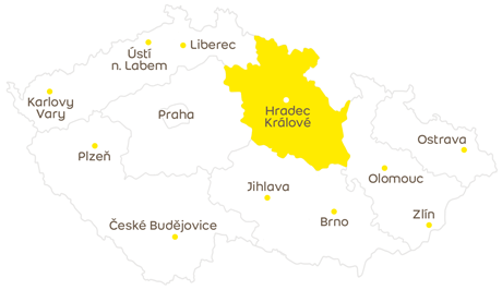 Mapa regionů České republiky