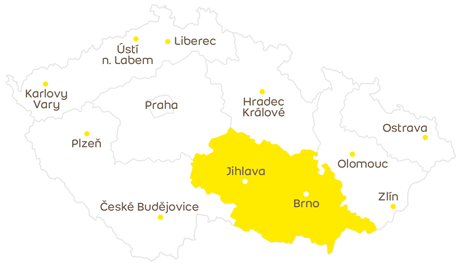 Mapa regionů České republiky