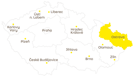 Mapa regionů České republiky