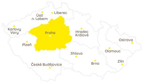 Mapa regionů České republiky